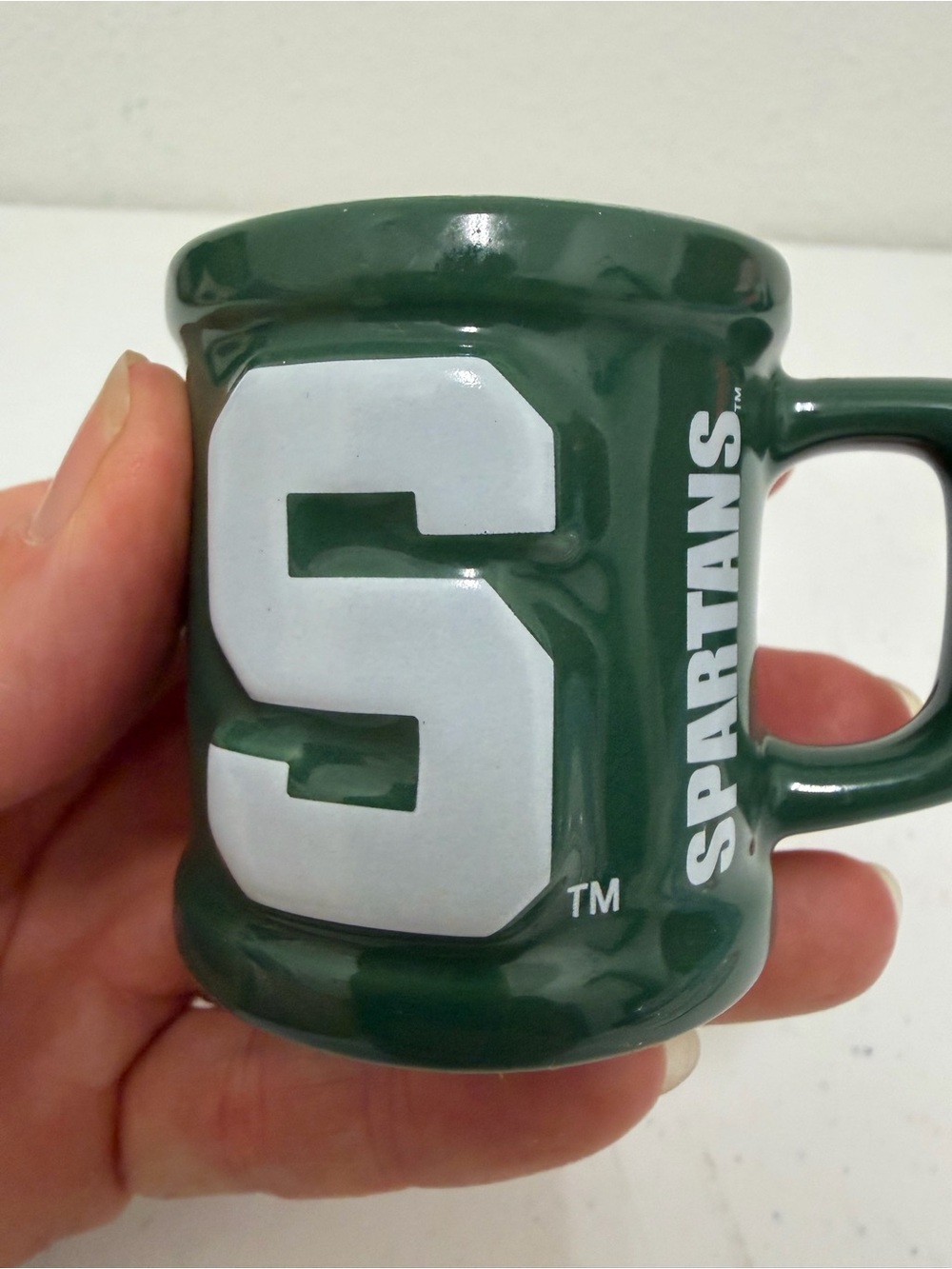 NCAA Michigan State Green and White Ceramic Mug
